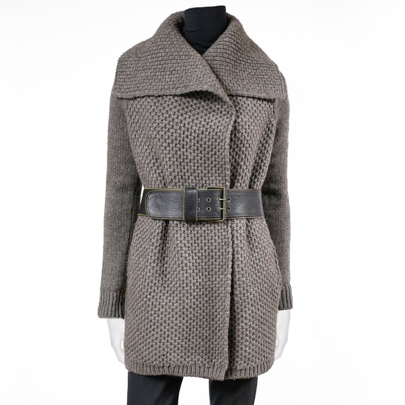 VINCE Honeycomb-Knit Open Cardigan/Coat Wool XS - Picture 4 of 9